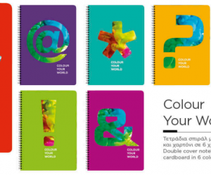 A&G ΤΕΤΡΑΔΙΑ ΣΠΙΡΑΛ COLOUR YOUR WORLD